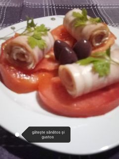 O poză a rețetei Rulouri cu bacon și cremă de brânză.