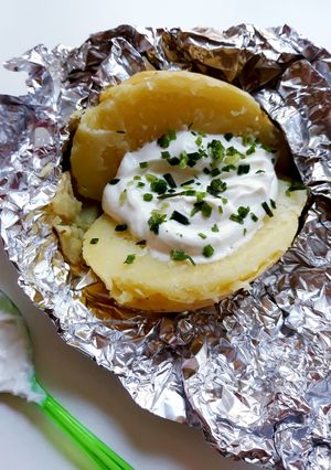 Une photo de ☆Pomme de Terre au Barbecue☆
