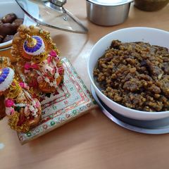 A picture of Chana dal Halwa.