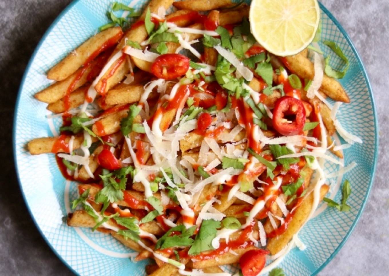 Asian dirty Air-fried Fries