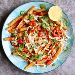 A picture of Asian dirty Air-fried Fries.