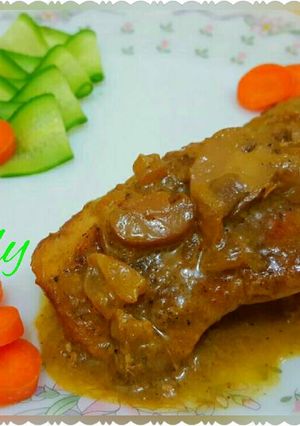 صورة لوصفة فيليه دجاج بالبصل والفطر