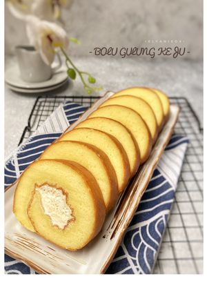 Foto resep Bolu gulung keju / cheese rollcake