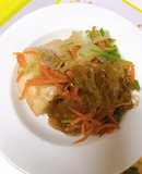 Cá Basa hấp miến, cà rốt