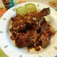 Iga kambing bumbu sate sambal kecap