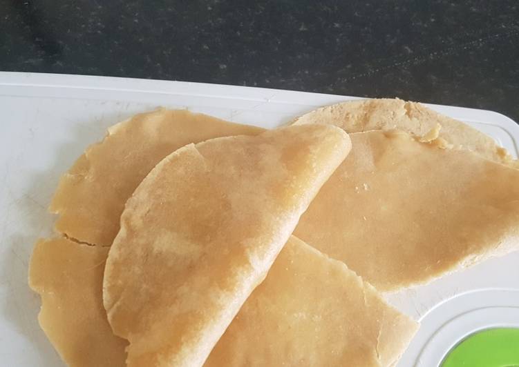 Steps to Make Quick Wholemeal pastry/wrap sheets