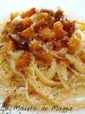 Tallarines con salsa de anchoas