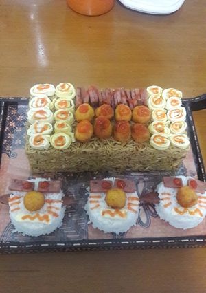 Foto resep Kue ulang tahun mie