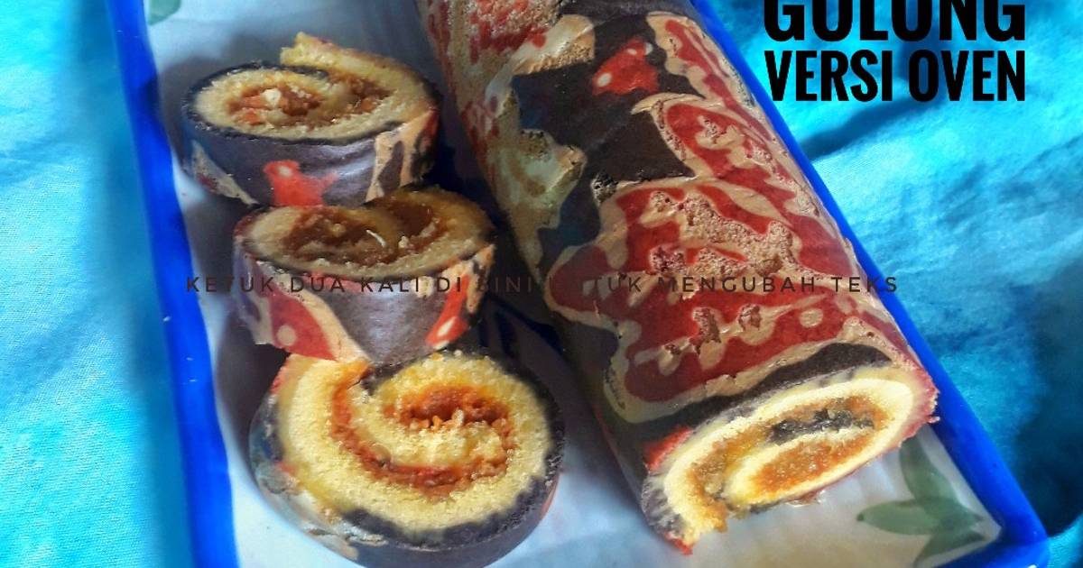 Resep Batik Cake Gulung Versi Oven Oleh Meys Cila Cookpad