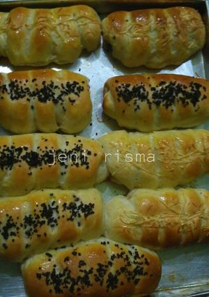 Foto resep Roti manis isi pisang coklat