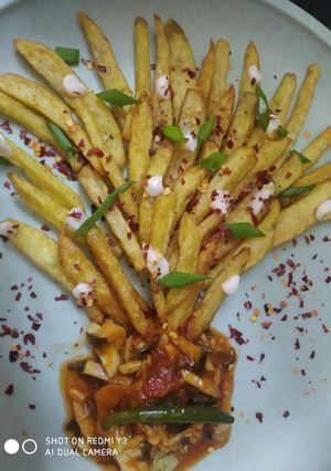 फिंगर चिप्स मंचूरियन (finger chips manchurian recipe in Hindi) रेसिपी मुख्य फोटो
