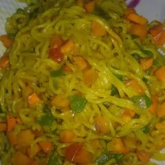 A picture of Turmeric fried noodles.
