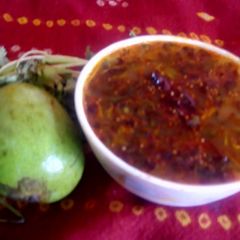 A picture of Dal mango curry.