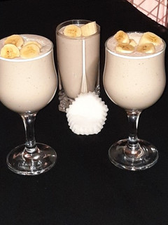 A picture of Banana and coconut smoothie.
