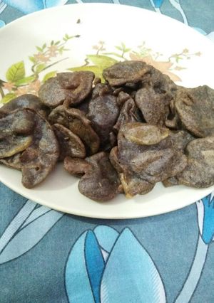 A picture of Kuttu ke pakode.