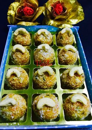 A picture of Carrot Laddu.