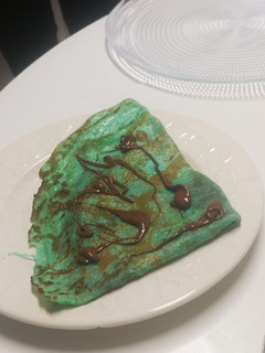 Una foto de Crepe pitufo