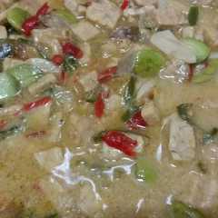 A picture of Jangan Lombok a.k.a Sayur Tempe Cabe Ijo.