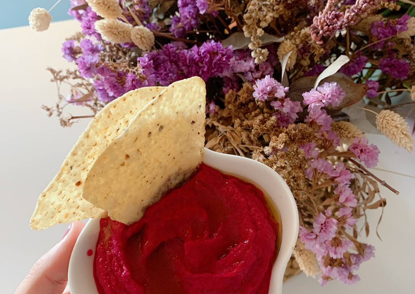 Hummus de remolacha