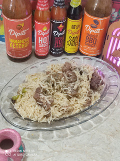 A picture of White pulao.