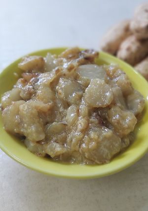 A picture of Sweet Potato Payasam.