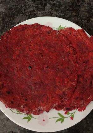 A picture of #SW2 Very healthy & tasty Beetroot, carrot Parathe.