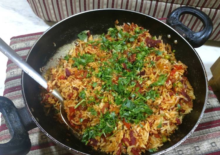 Recipe of Perfect Vegetable kadhai pulao