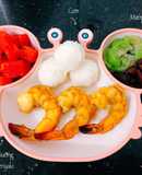 Tôm Nướng Sốt Teriyaki (12m+)