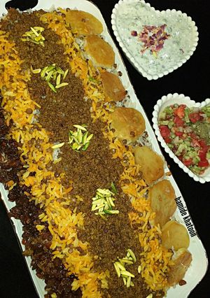 عکسی از دستور عدس پلو