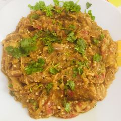 A picture of Roasted baigan bharta.