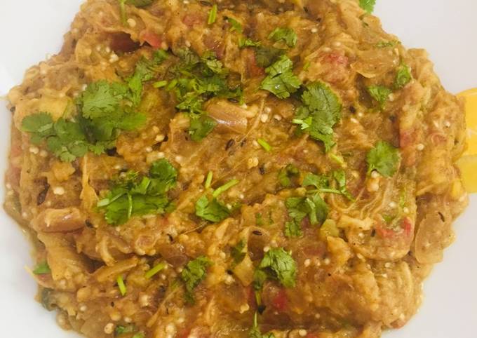 Roasted baigan bharta Recipe by pushpalata yadav - Cookpad