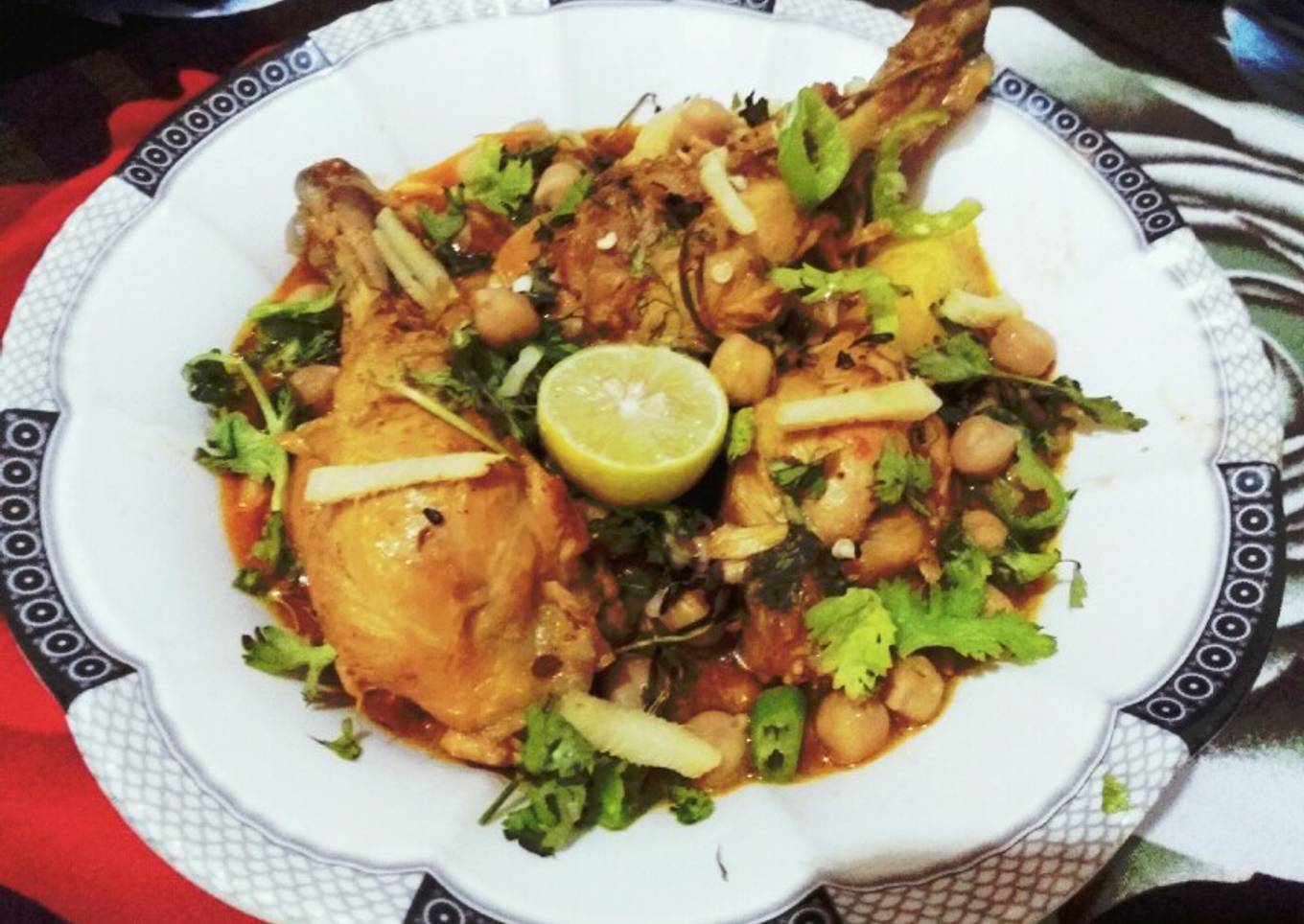 Lahori murgh choley