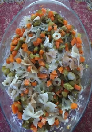 عکسی از دستور سالاد ماکارونی