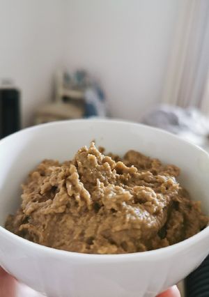 Una foto de Baba ganoush (paté de berenjena)