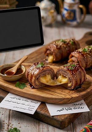صورة لوصفة كوردن بلو اللحم (من بقايا لحمة العيد) 🍖✨