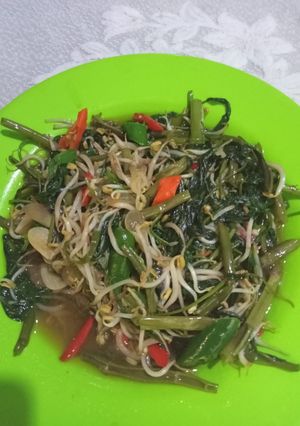 Foto resep Tumis kangkung toge