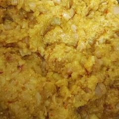 A picture of Aloo ka bhurta.