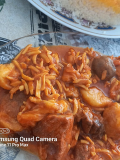 عکسی از دستور خورشت خلال بادام