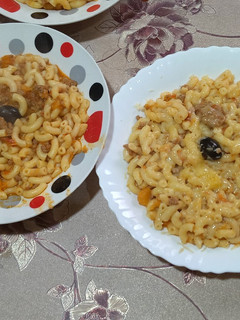 صورة لوصفة معكرونة باللحم المفروم