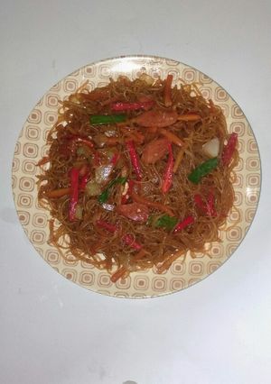 Foto resep Japchae(bihun goreng korea)