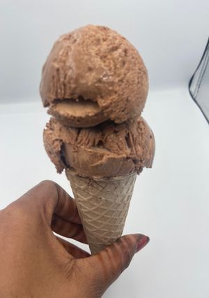 A picture of Chocolate Ice cream.
