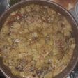 صينية لحمه وبطاطا بطحينه