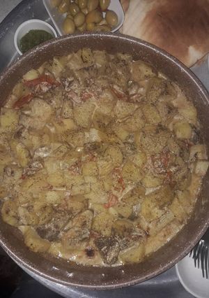 صورة لوصفة صينية لحمه وبطاطا بطحينه