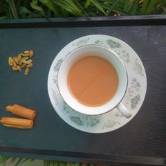 A picture of Cinnamon Cardamom Tea.