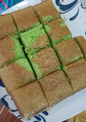 Foto resep BOLU iJO PANDAN 3telur (panggang)