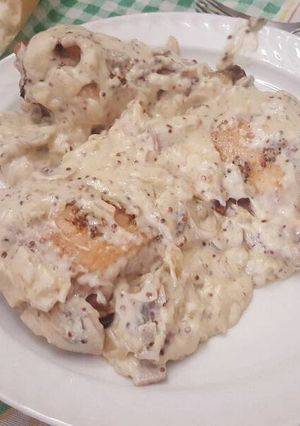Una foto de Pollo a la mostaza al horno