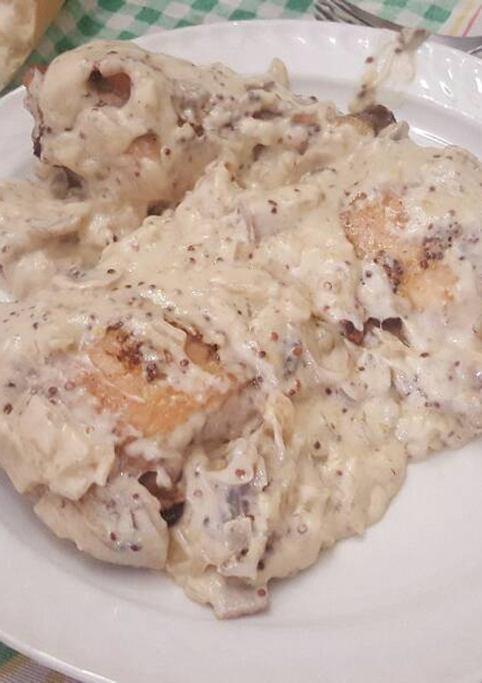 Una foto de Pollo a la mostaza al horno