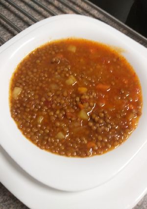 Una foto de Lentejas estofadas con chorizo