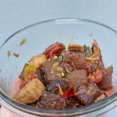 A picture of Tumis cecek tahu kecap.