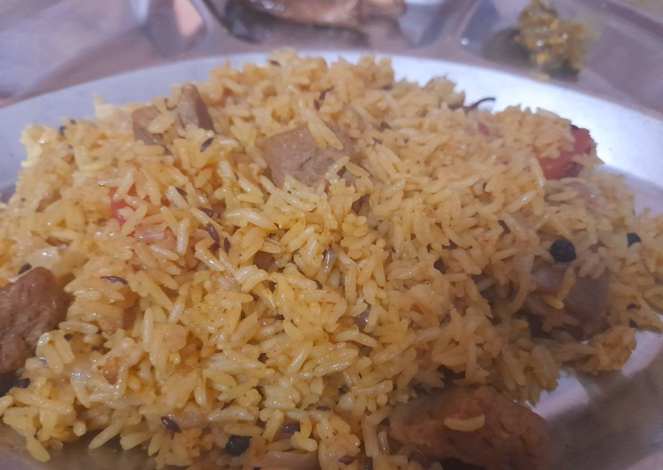 Soya chunks pulao